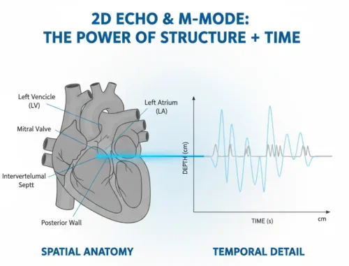 همافزایی اکوی دوبعدی و اکوی M-Mode در ایجاد تصویری کاملتر و دقیقتر برای تشخیص همافزایی اکوی دوبعدی و اکوی M-Mode در ایجاد تصویری کاملتر و دقیقتر برای تشخیص
