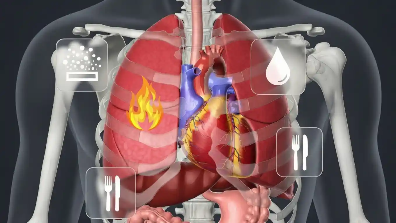 درد سوزشی در قفسه سینه، علل گوارشی، قلبی، عصبی، عضلانی و ارزیابی آن