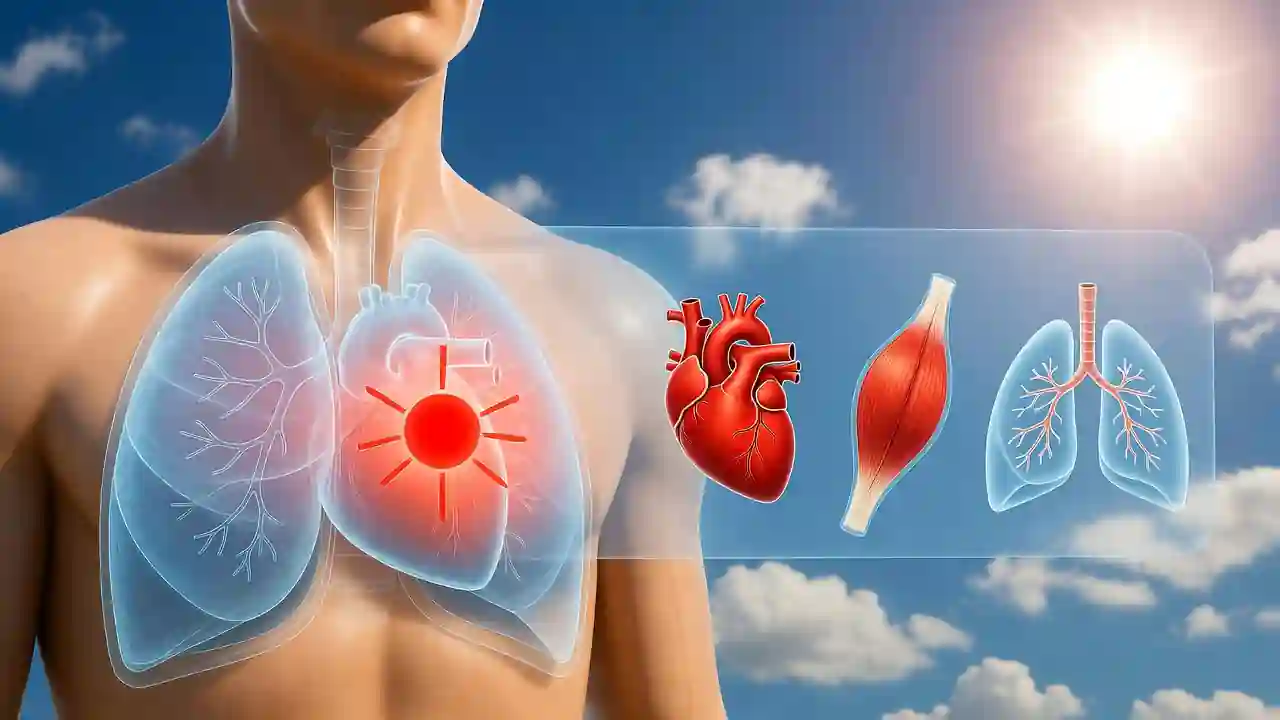 درد قفسه سینه در گرما