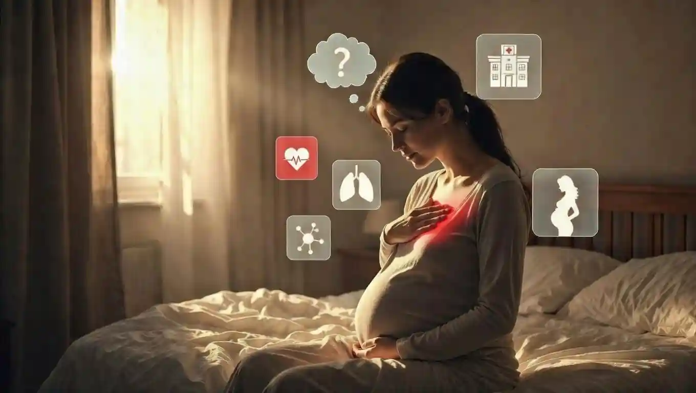 درد قفسه سینه یا قلب هنگام بارداری