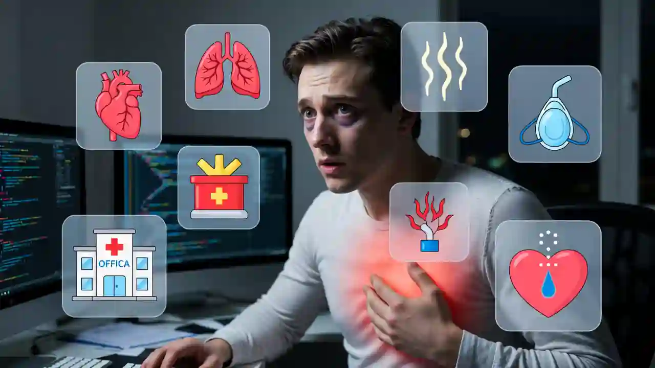 درد قفسه سینه در اثر کم خوابی