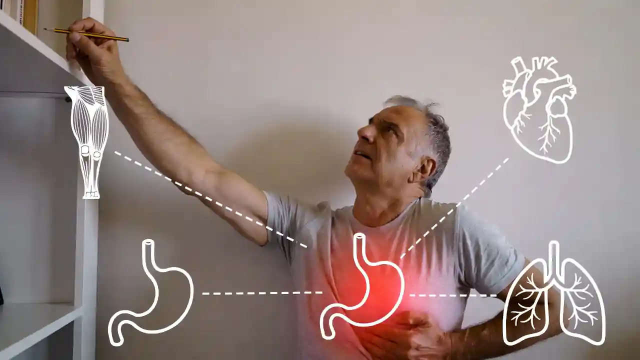 درد قفسه سینه هنگام پیچش بدن