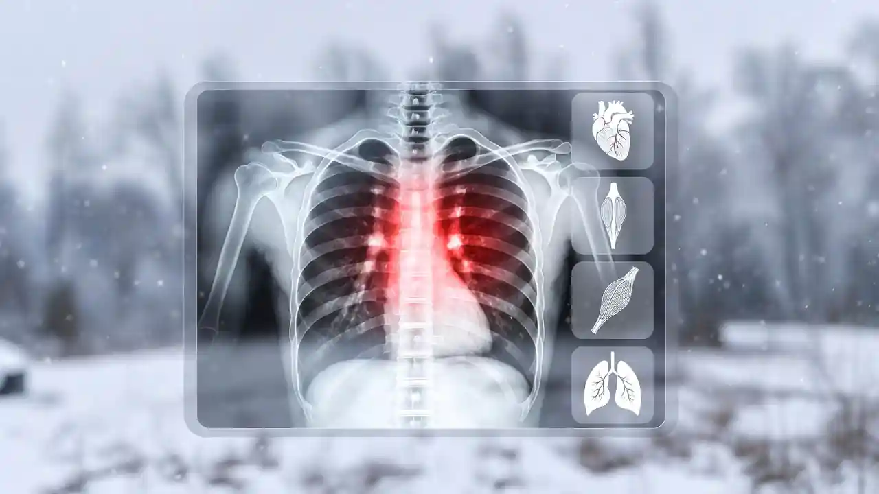 درد قفسه سینه در سرما