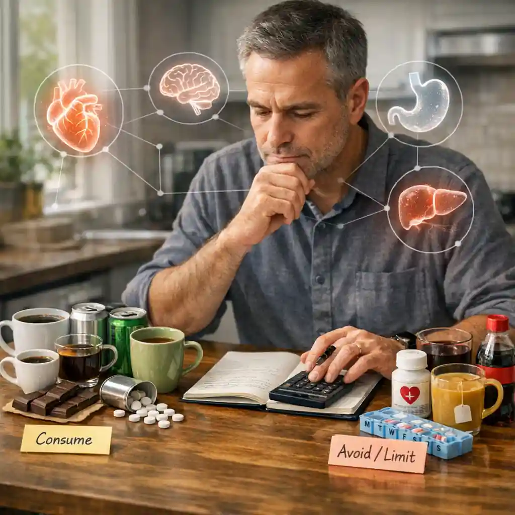 نوشیدن چند لیوان قهوه ایمن است؟ تداخل با داروها، توصیه های پزشکی و آمار بالینی مصرف کافئین مختص قهوه نیست و در بسیاری از محصولات و داروها نیز وجود دارد و لذا برای محاسبه مقدار روزانه دریافت این ماده ضمن کنترل مصرف نوشیدنی های انرژیزا (یا اجتناب از آنها در جهت اطمینان) محصولات آماده دیگر را در نظر بگیرید.