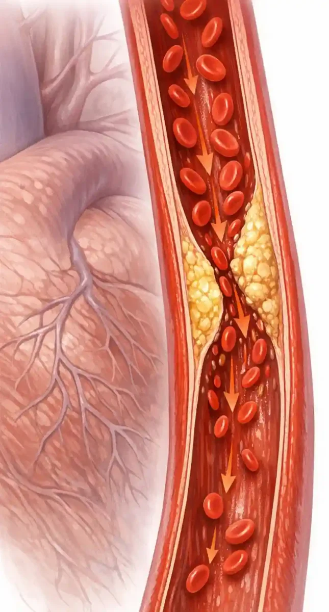 علل احساس تیرکشیدن قلب یا قفسه سینه چیست؟ مروری بر آمار بالینی و علائم دیگر نمای شماتیک از گرفتگی عروق کرونر و کاهش خونرسانی به عضله قلب که ممکن است به احساس تیرکشیدن در ناحیه قلب در قفسه سینه بیانجامد