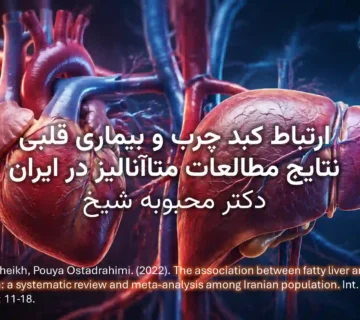دکتر محبوبه شیخ | مقاله متاآنالیز در مورد ارتباط کبد چرب و بیماری عروق کرونر در ایران